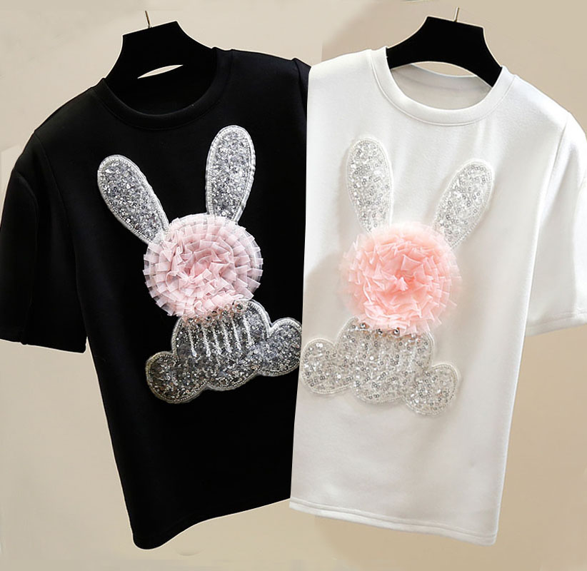 Street Fashion Shanghai - T-Shirt bianca a maniche corte con