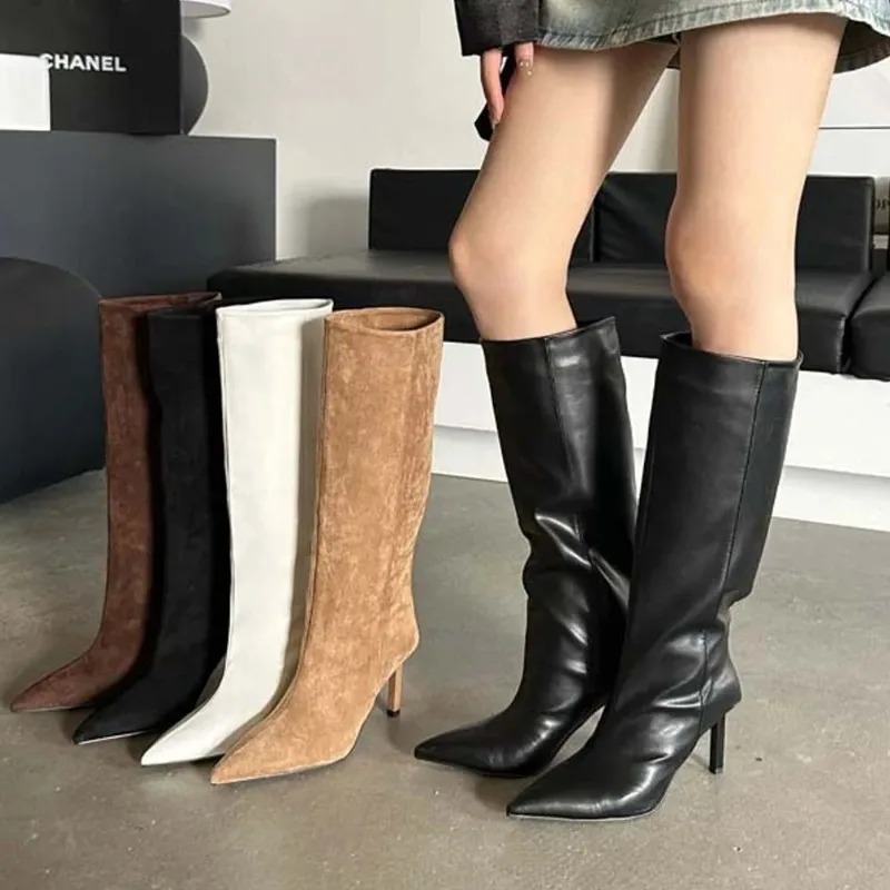 French Street Fashion - Stivali lunghi da donna di lusso