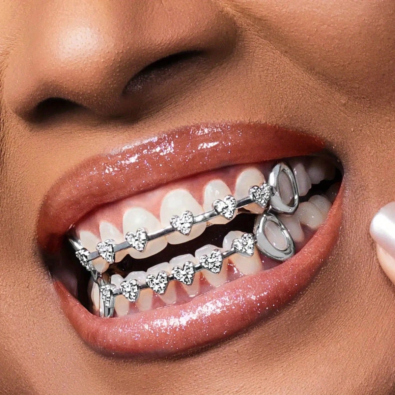 Street Fashion Types - Set di Denti Dorati Stile Hip-Hop
