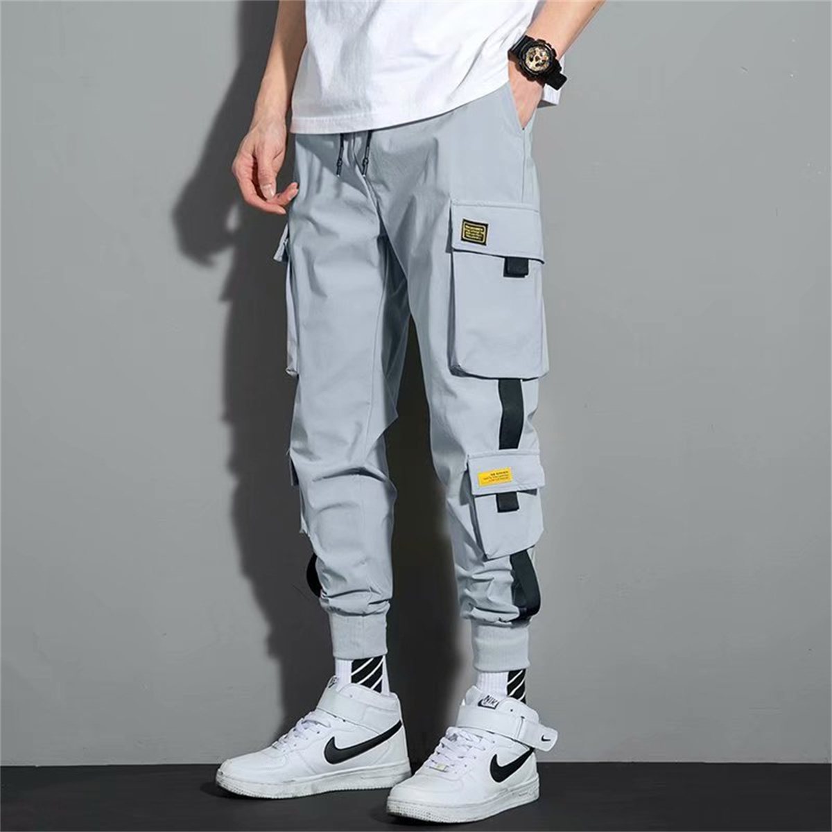 Street Fashion Model - Pantaloni Cargo Casual da Uomo e