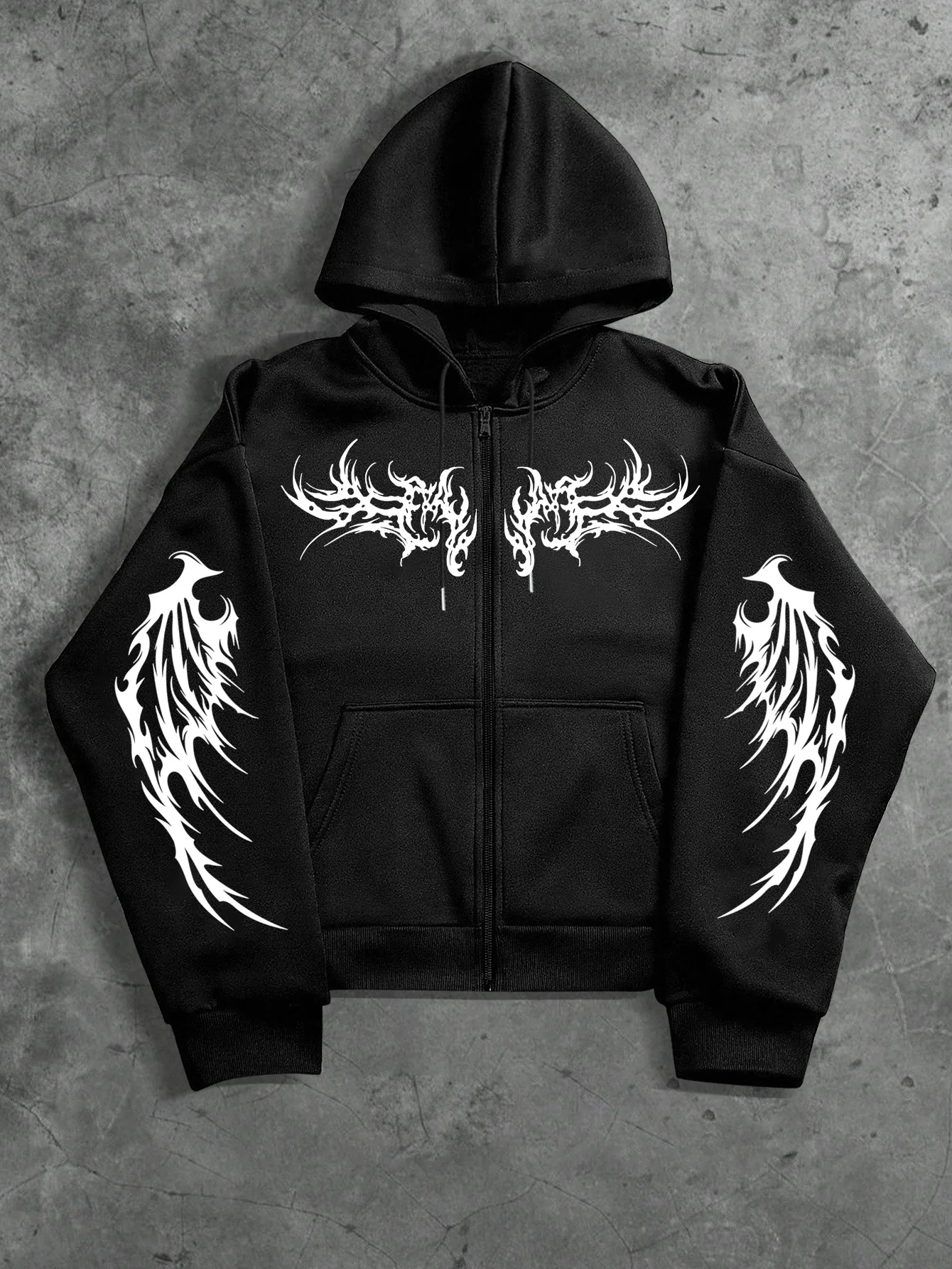 Street Fashion Zip Up Hoodie - Felpa con cappuccio da uomo High