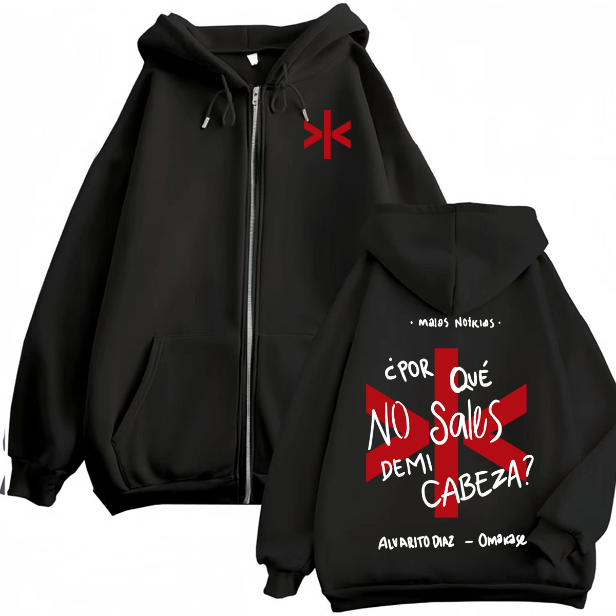 Street Fashion Zip Up Hoodie - Felpa con cappuccio e zip Alvaro