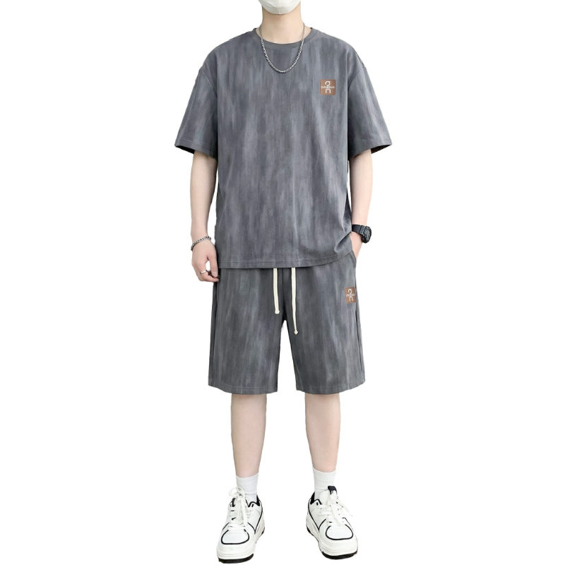 Street Fashion Us - 【T-shirt + pantaloncini a 5 punti】Set