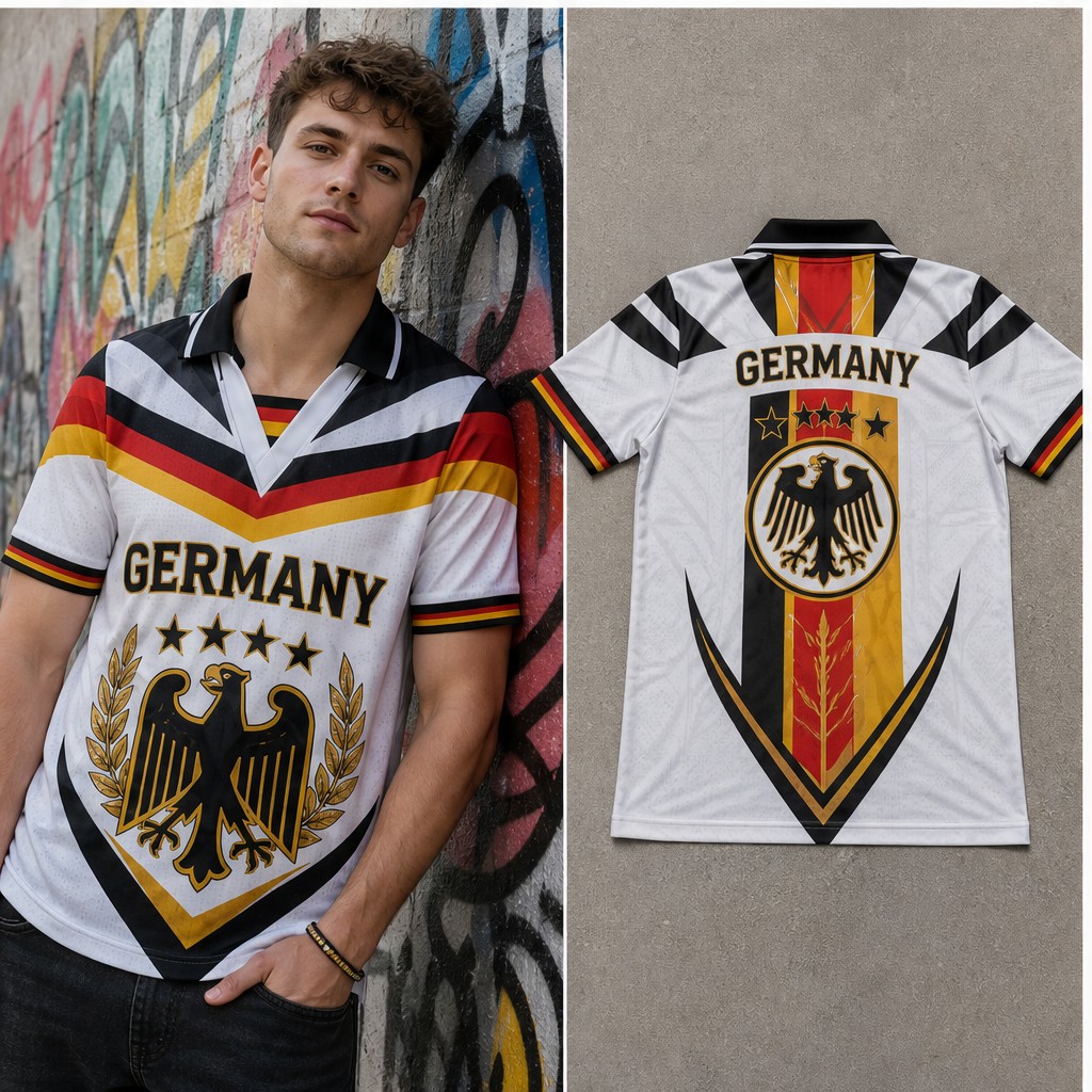 Street Fashion Germany - T-Shirt da Uomo con Grafica Aquila