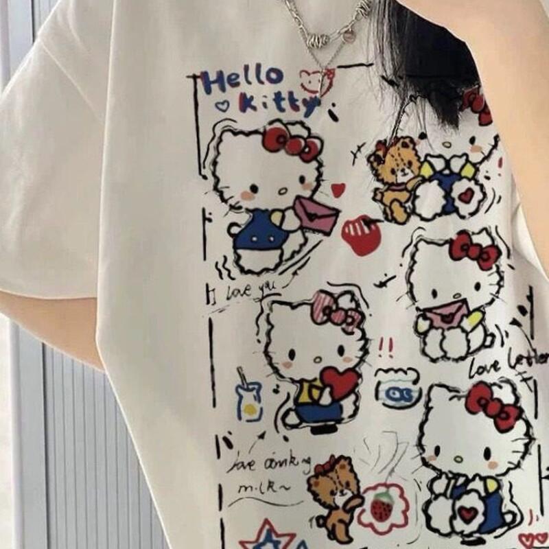 Street Fashion Us - T-shirt estiva a maniche corte da