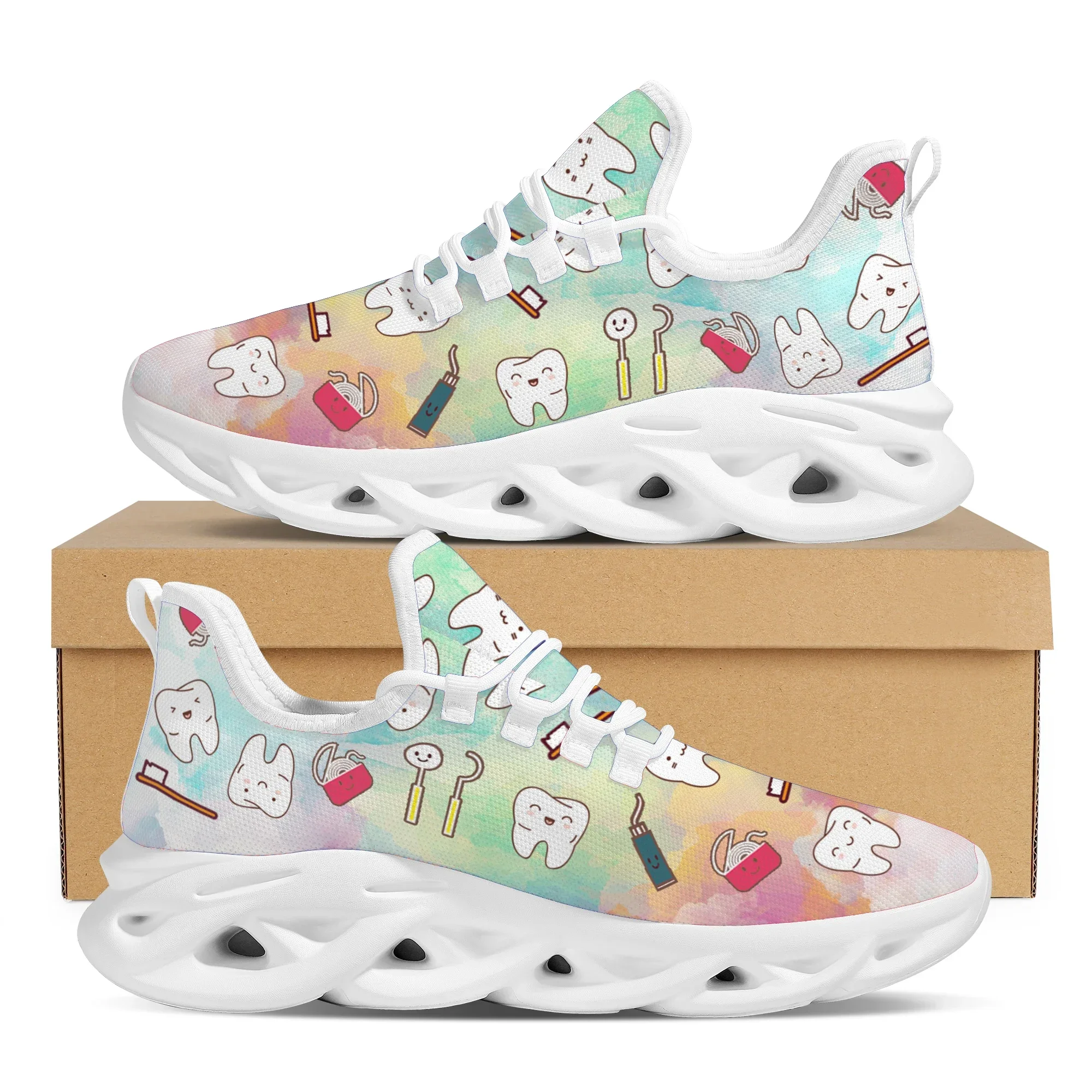 Street Fashion Walking - Scarpe Basse da Donna con Stampa
