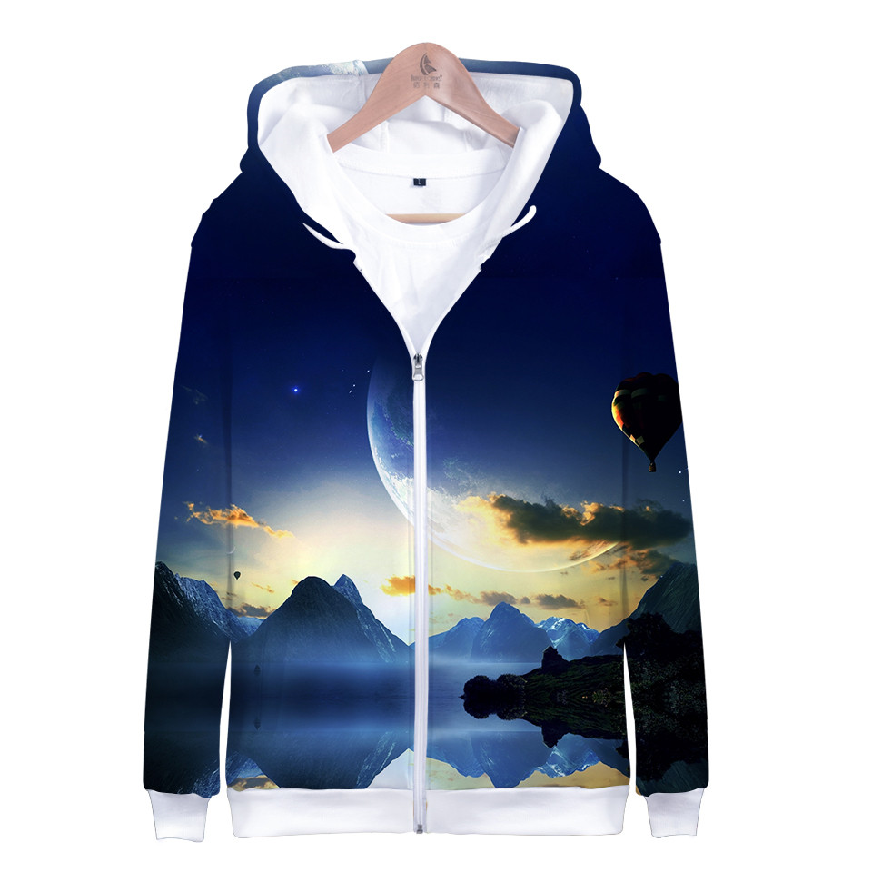 Bambini Star Space Galaxy Felp - Street Fashion Zip Up Hoodie recensione e prezzo