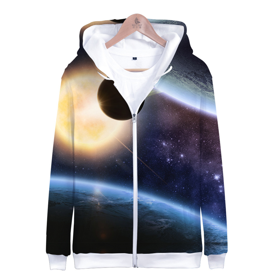 Bambini Star Space Galaxy Felp - Street Fashion Zip Up Hoodie recensione e prezzo
