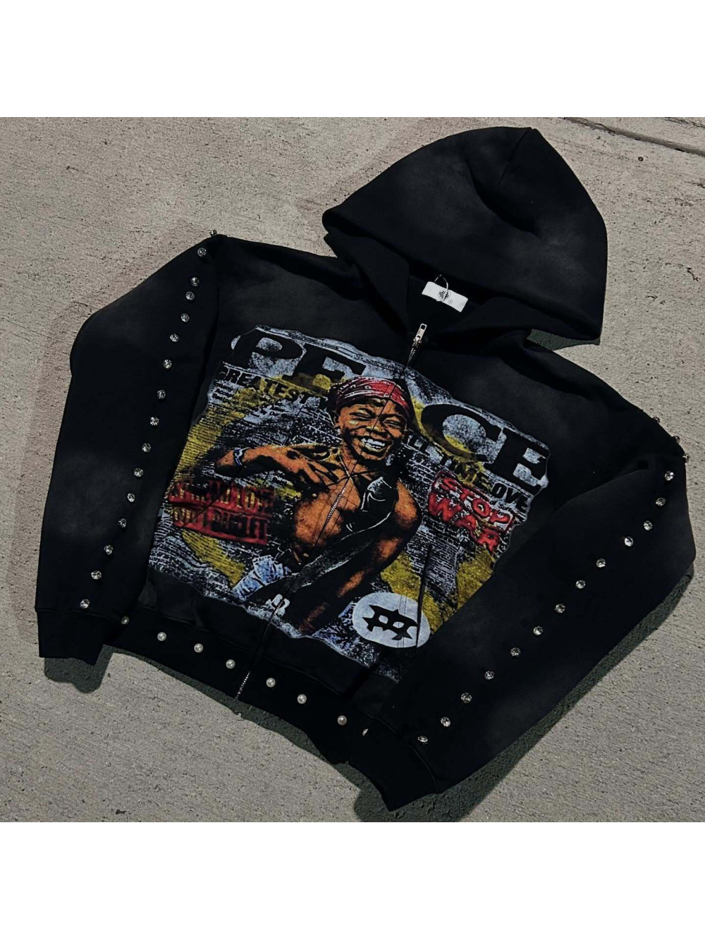 Nuova Felpa con Cappuccio Hip- - Street Fashion Zip Up Hoodie recensione e prezzo