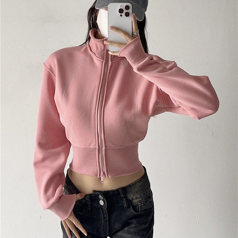 Felpe Crop da Donna con Cappuc - Street Fashion Zip Up Hoodie recensione e prezzo