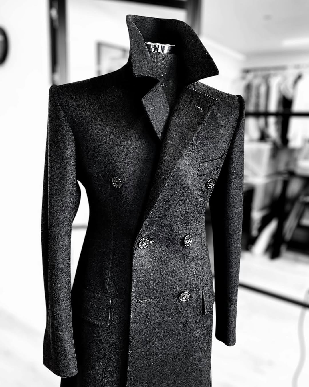 Fashion Woolen Blend Coat Men  - Street Fashion Shanghai recensione e prezzo