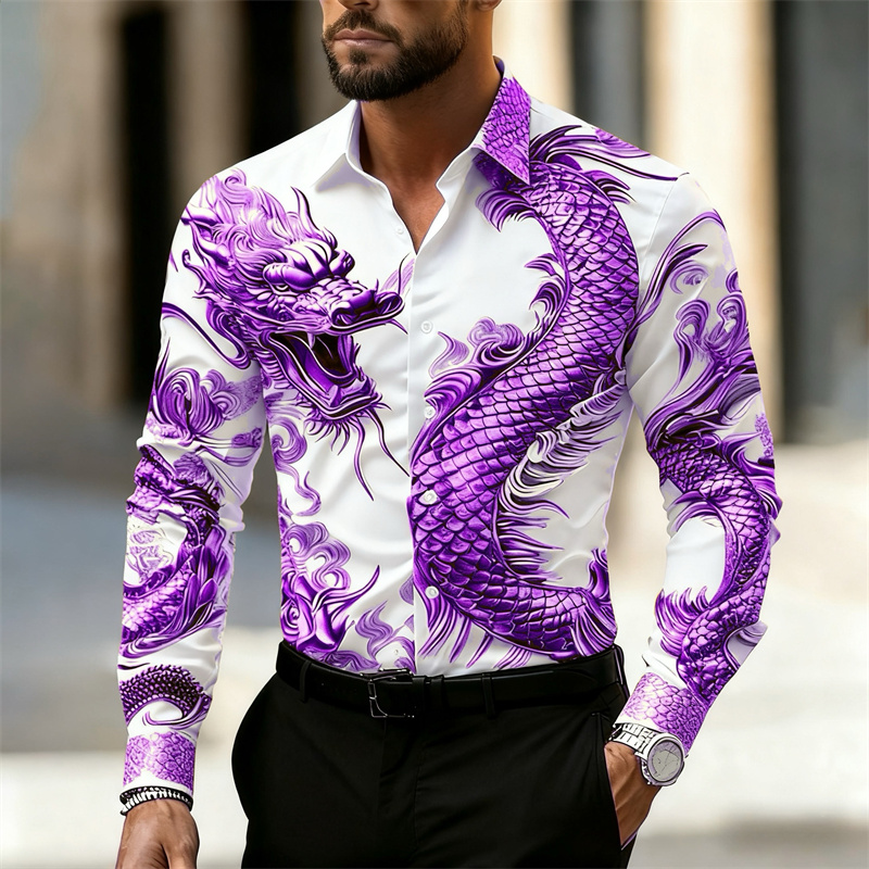 Camicia da Uomo a Maniche Lung - Street Fashion Shanghai recensione e prezzo