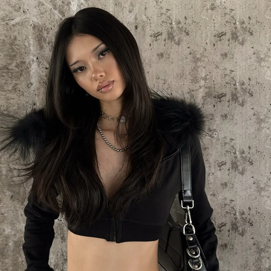 Felpa con Cappuccio Y2k Gotica - Street Fashion Zip Up Hoodie recensione e prezzo