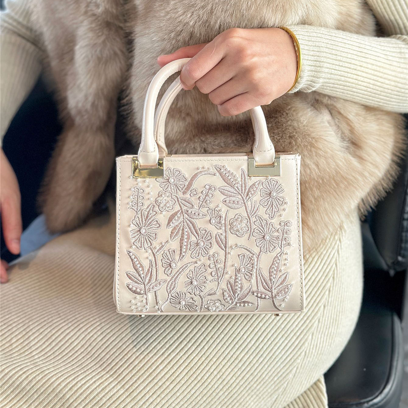 Borsa da donna con ricamo flor - French Street Fashion recensione e prezzo
