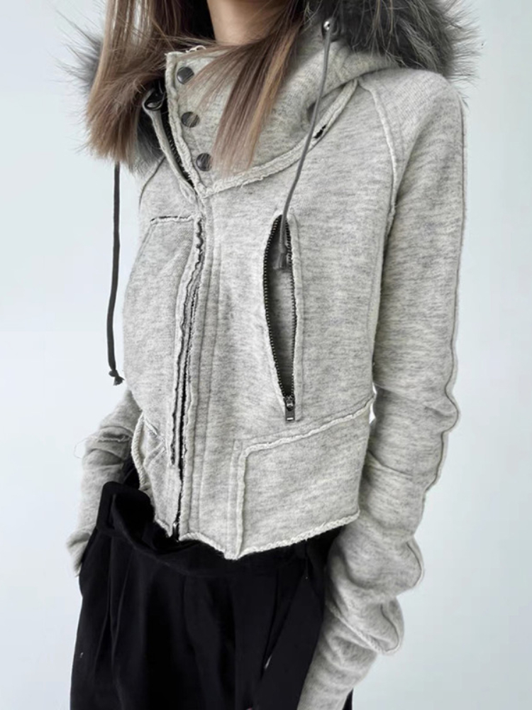 Felpe da donna con zip alla mo - Street Fashion Zip Up Hoodie recensione e prezzo
