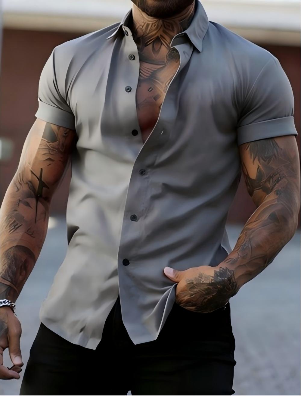 Camicia Estiva da Uomo 2025 a  - Street Fashion Shanghai recensione e prezzo