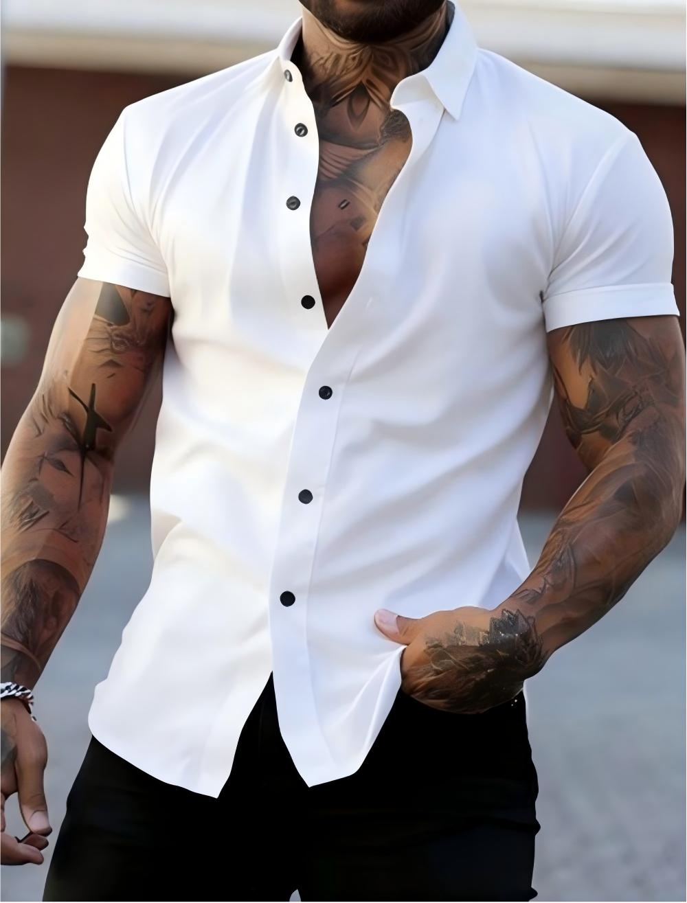 Camicia Estiva da Uomo 2025 a  - Street Fashion Shanghai recensione e prezzo